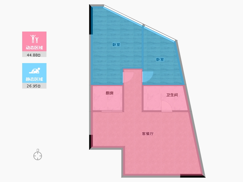 广东省-广州市-中惠壁珑湾-65.47-户型库-动静分区