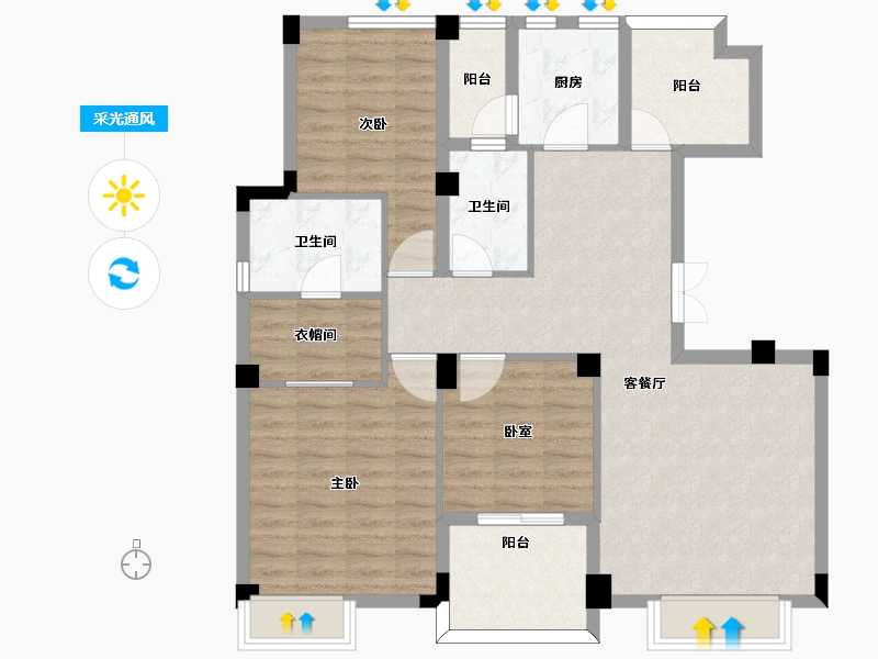 江苏省-南京市-高科荣域-101.03-户型库-采光通风