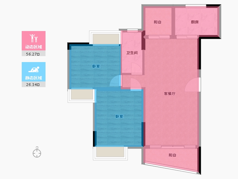 广东省-广州市-华南新城-74.36-户型库-动静分区