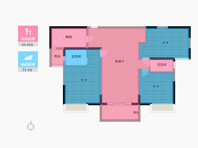 广东省-广州市-华南新城-108.17-户型库-动静分区