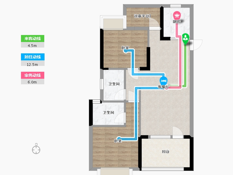 湖北省-武汉市-陌陌屋-71.21-户型库-动静线