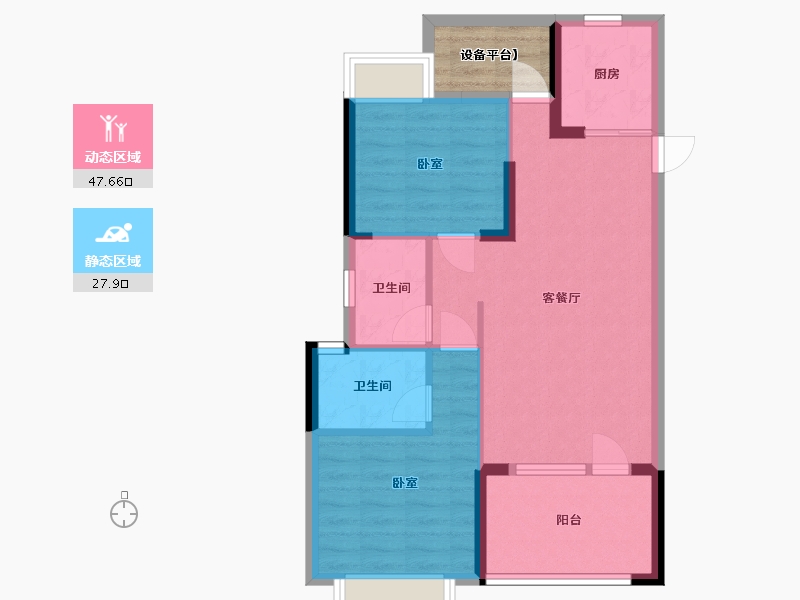 湖北省-武汉市-陌陌屋-71.21-户型库-动静分区