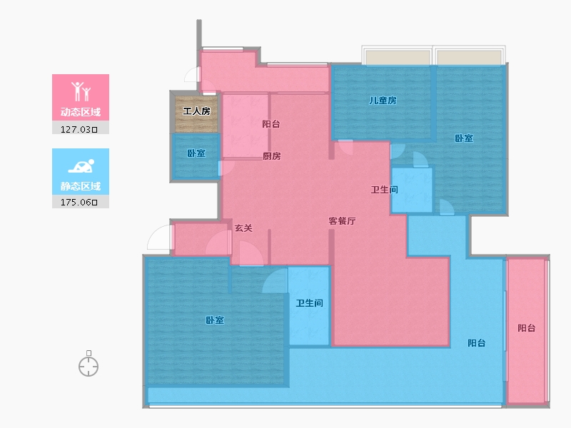 广东省-广州市-新天半山墅-285.00-户型库-动静分区