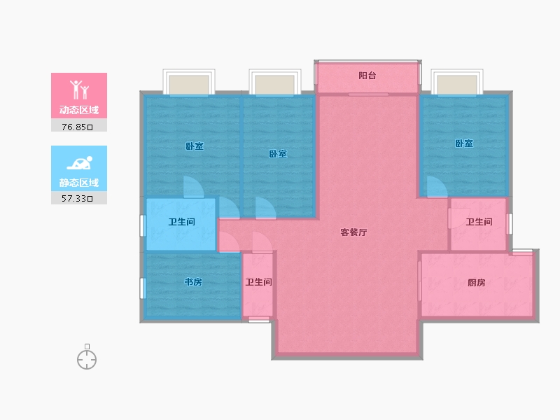 广东省-佛山市-东逸湾-122.90-户型库-动静分区