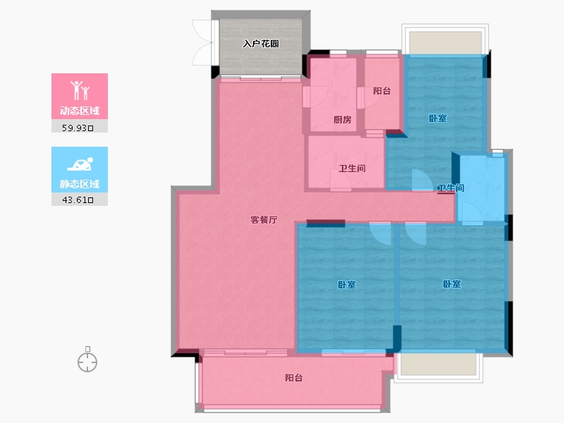 广东省-广州市-路劲悦峰-99.00-户型库-动静分区