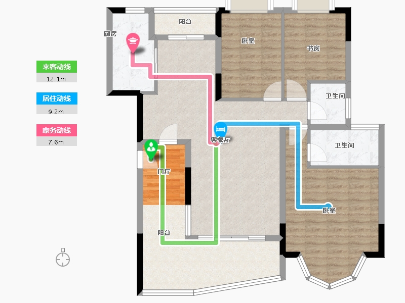 广东省-广州市-华南新城-114.00-户型库-动静线