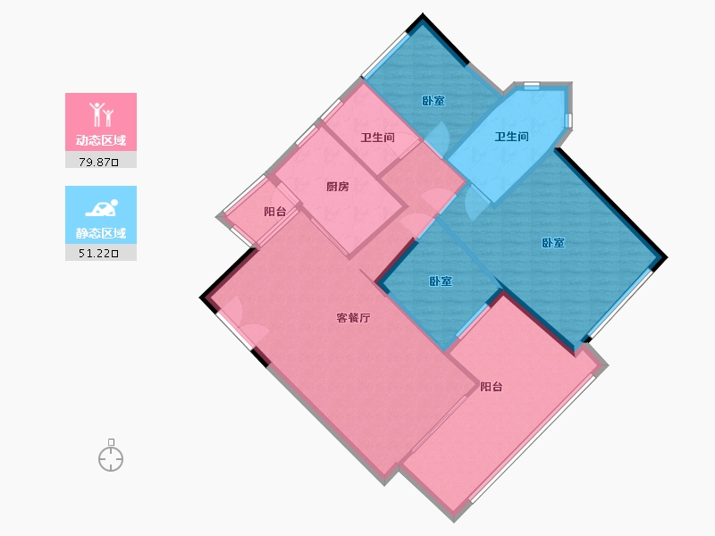 广东省-广州市-越秀滨海珺城-120.00-户型库-动静分区