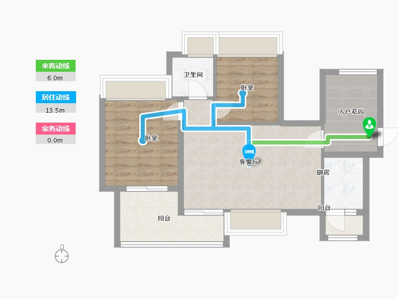 广东省-广州市-轩逸荟-64.68-户型库-动静线