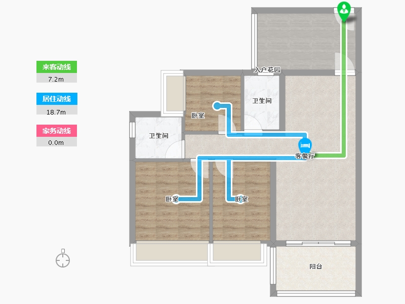 广东省-广州市-轩逸荟-78.01-户型库-动静线