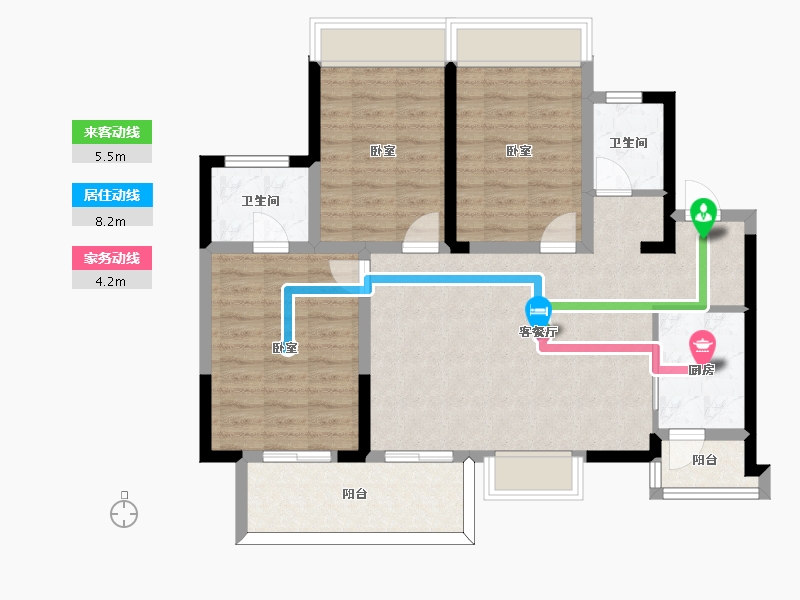 四川省-绵阳市-世贸-91.08-户型库-动静线