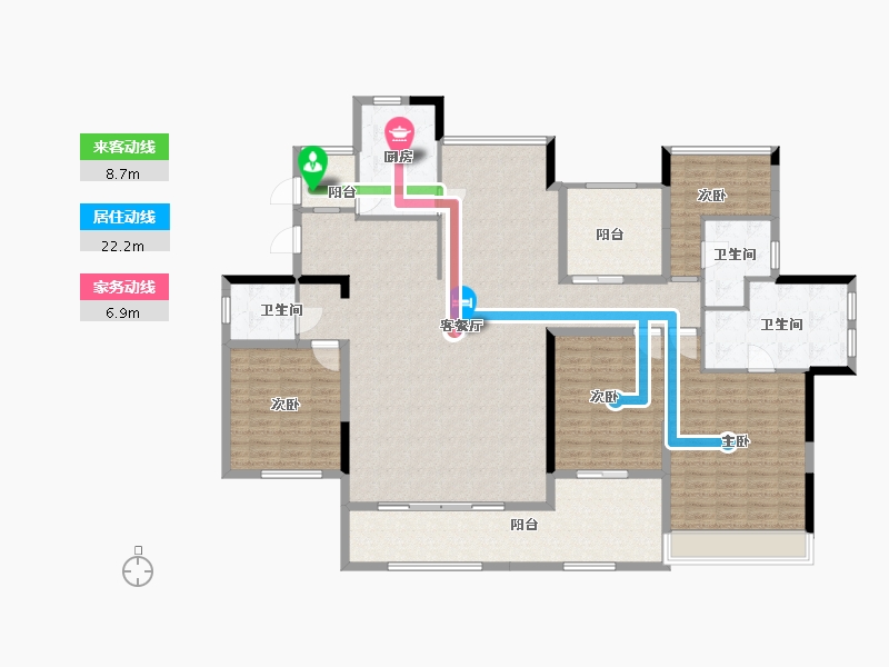 江苏省-常州市-莱蒙城-192.00-户型库-动静线