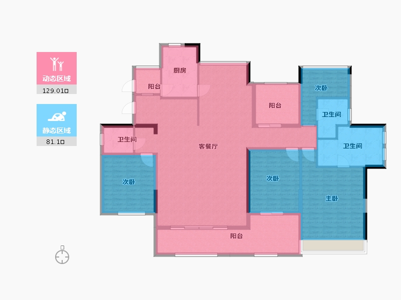 江苏省-常州市-莱蒙城-192.00-户型库-动静分区