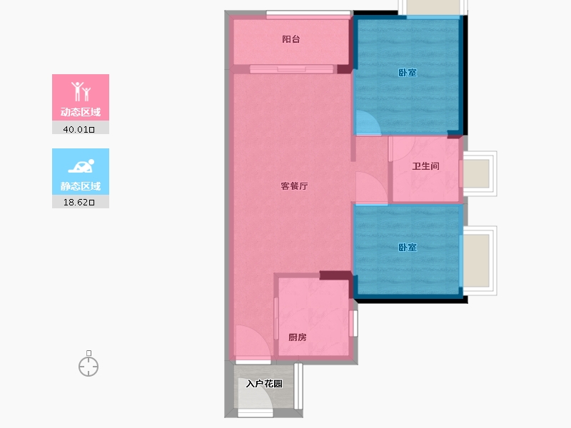 广东省-广州市-万科东荟城-55.00-户型库-动静分区