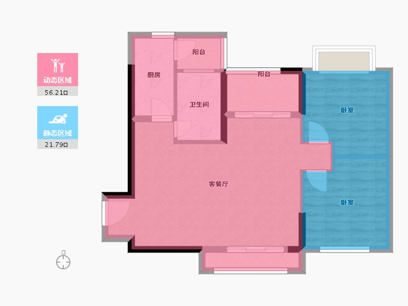 广东省-广州市-云山名都-69.99-户型库-动静分区