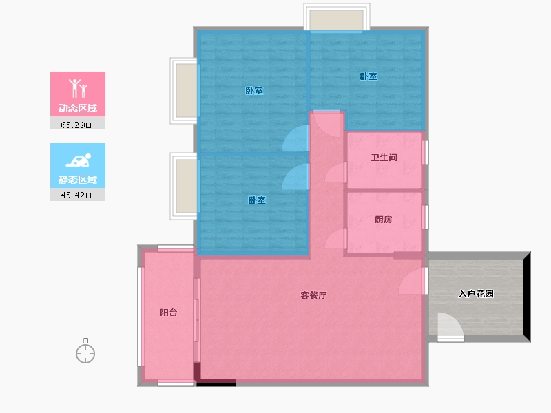 广东省-广州市-云山名都-111.00-户型库-动静分区