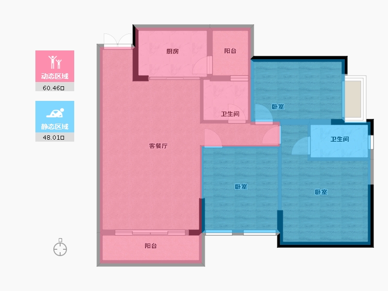 广东省-韶关市-卓越雅苑-98.00-户型库-动静分区