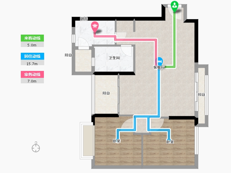 广东省-广州市-云山名都-84.00-户型库-动静线