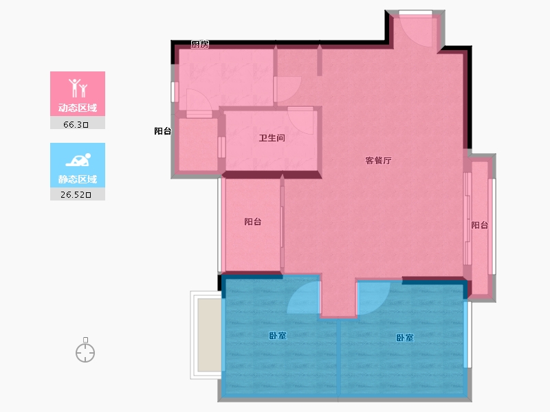 广东省-广州市-云山名都-84.00-户型库-动静分区