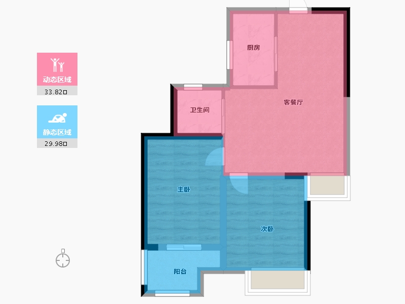 江苏省-常州市-锦绣天地-56.80-户型库-动静分区