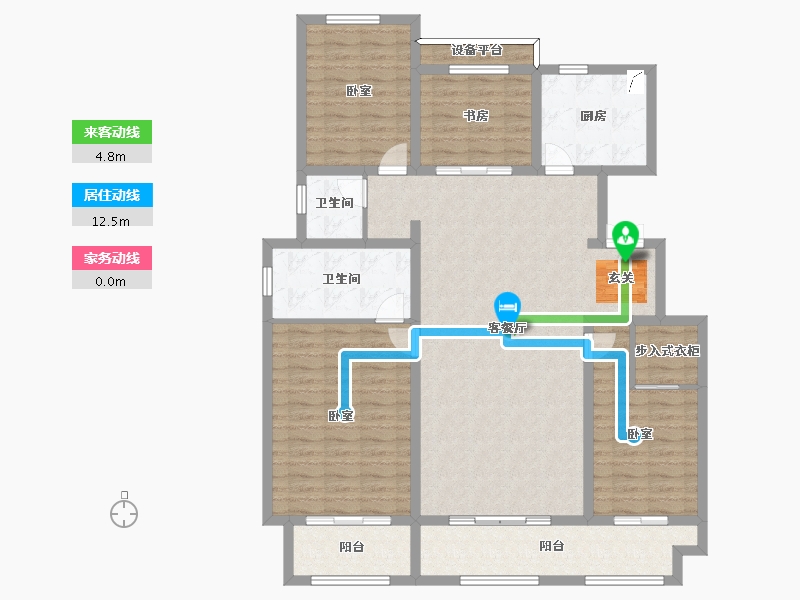 河北省-保定市-朝阳首府-131.10-户型库-动静线