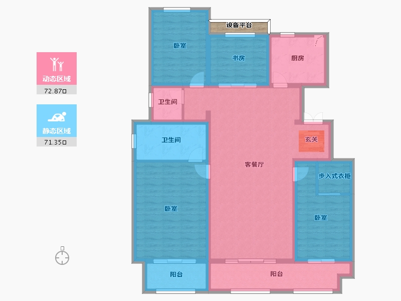 河北省-保定市-朝阳首府-131.10-户型库-动静分区