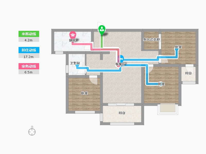 河北省-保定市-朝阳首府-81.00-户型库-动静线