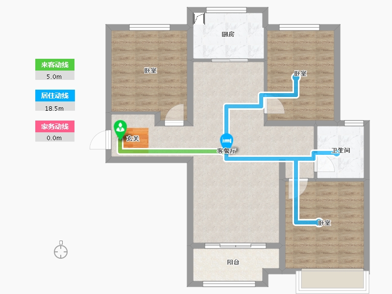 河北省-保定市-朝阳首府-88.45-户型库-动静线