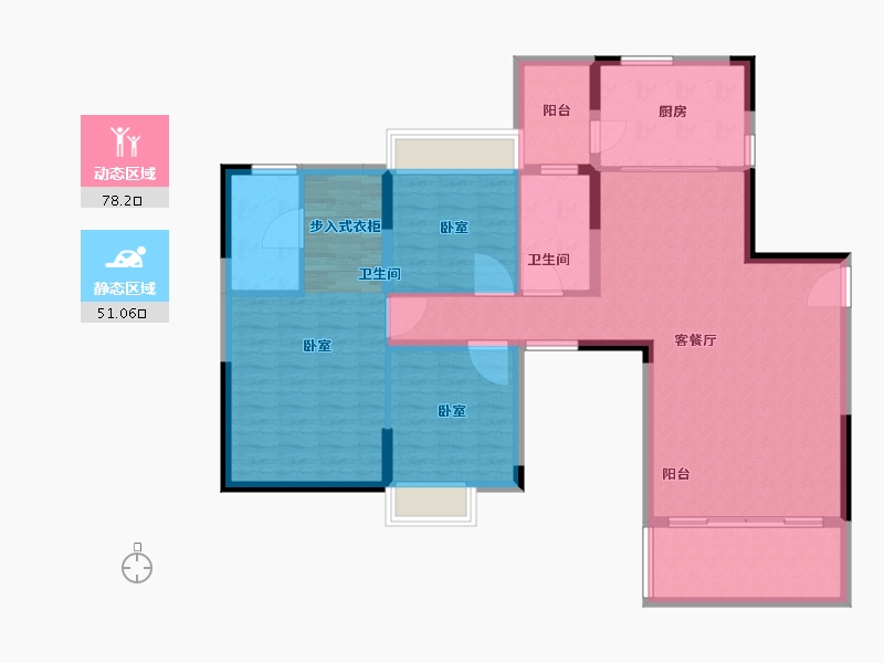 广东省-广州市-家和岭秀-117.19-户型库-动静分区