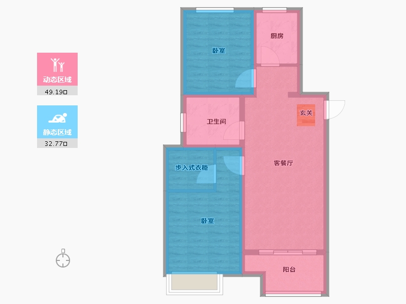 河北省-保定市-朝阳首府-73.00-户型库-动静分区