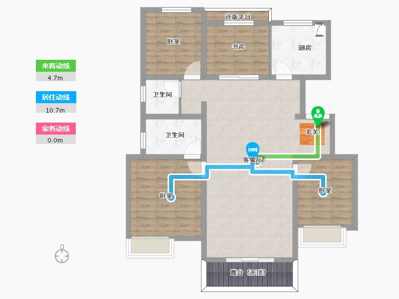 河北省-保定市-朝阳首府-104.35-户型库-动静线