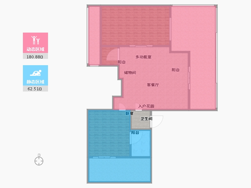 江苏省-扬州市-品尊国际-233.68-户型库-动静分区