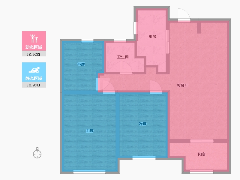 江苏省-常州市-金新鼎邦-82.41-户型库-动静分区