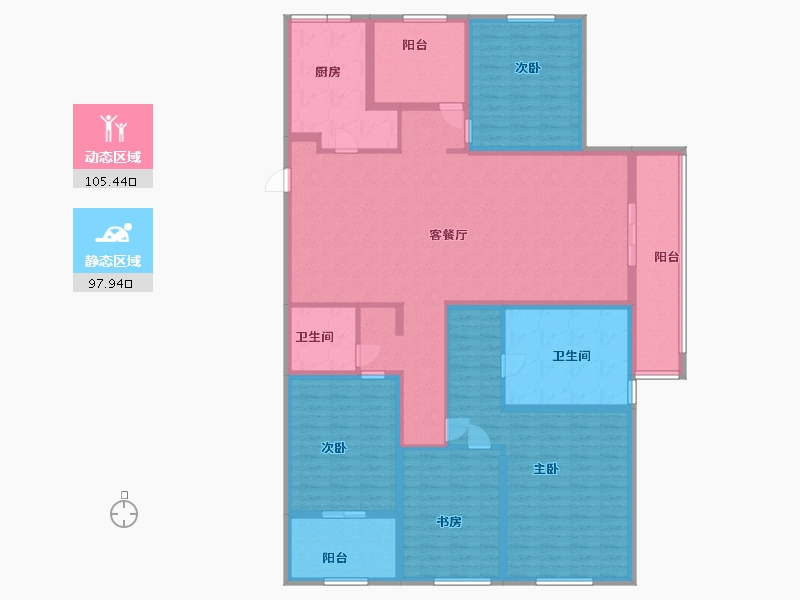 江苏省-常州市-金新鼎邦-184.00-户型库-动静分区