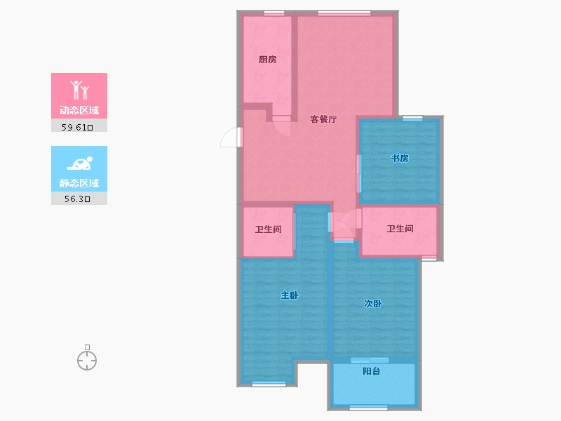 江苏省-常州市-金新鼎邦-103.20-户型库-动静分区