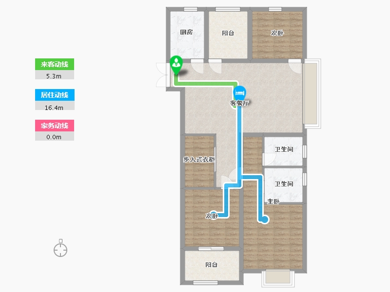 江苏省-常州市-阳光龙庭-108.01-户型库-动静线