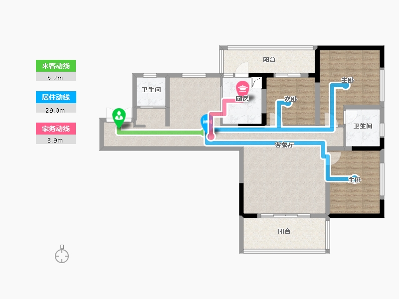 四川省-宜宾市-丽雅江宸-111.49-户型库-动静线