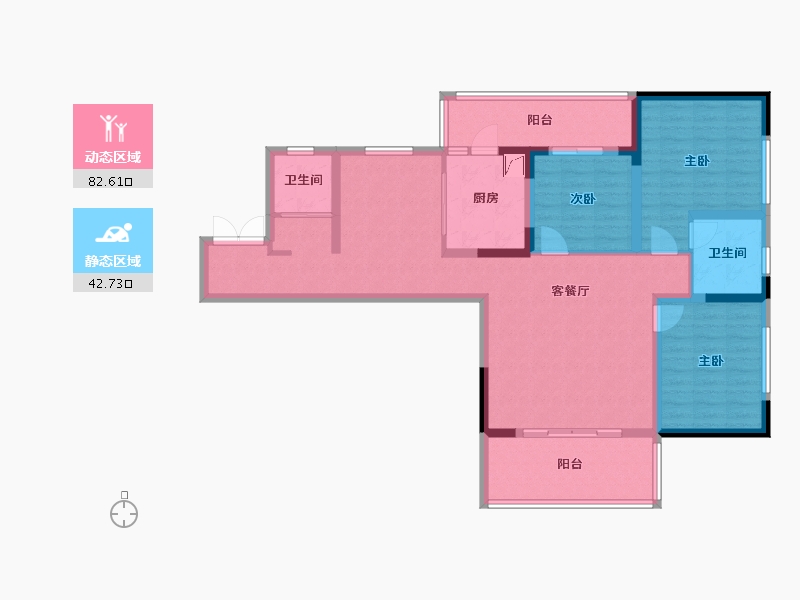 四川省-宜宾市-丽雅江宸-111.49-户型库-动静分区