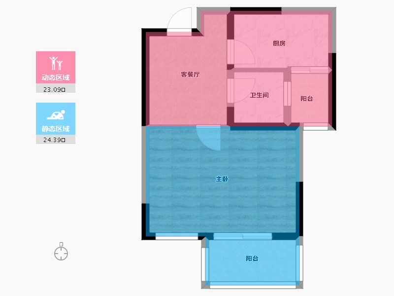 江苏省-无锡市-东璟家园-41.90-户型库-动静分区