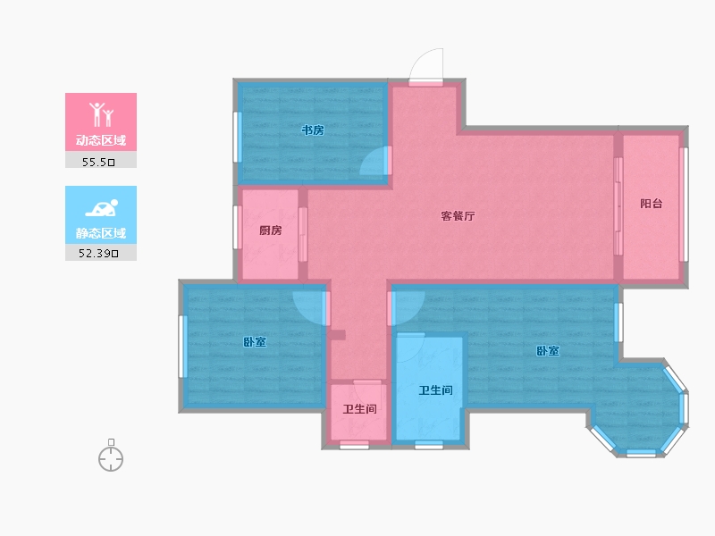 河北省-邢台市-领世城邦-96.10-户型库-动静分区