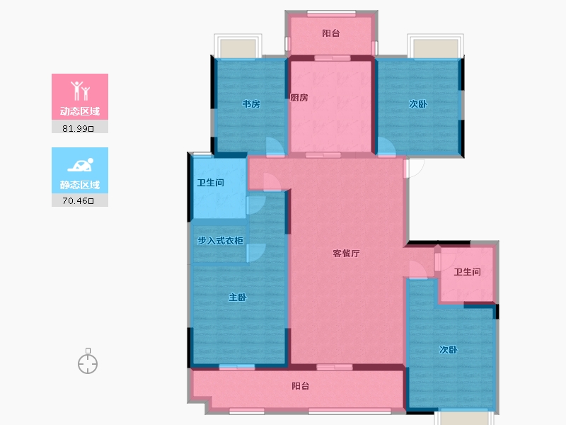 江苏省-苏州市-建屋海德公园-136.00-户型库-动静分区