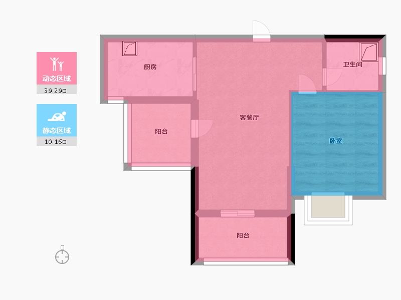 广东省-清远市-勤天熹乐谷-42.82-户型库-动静分区