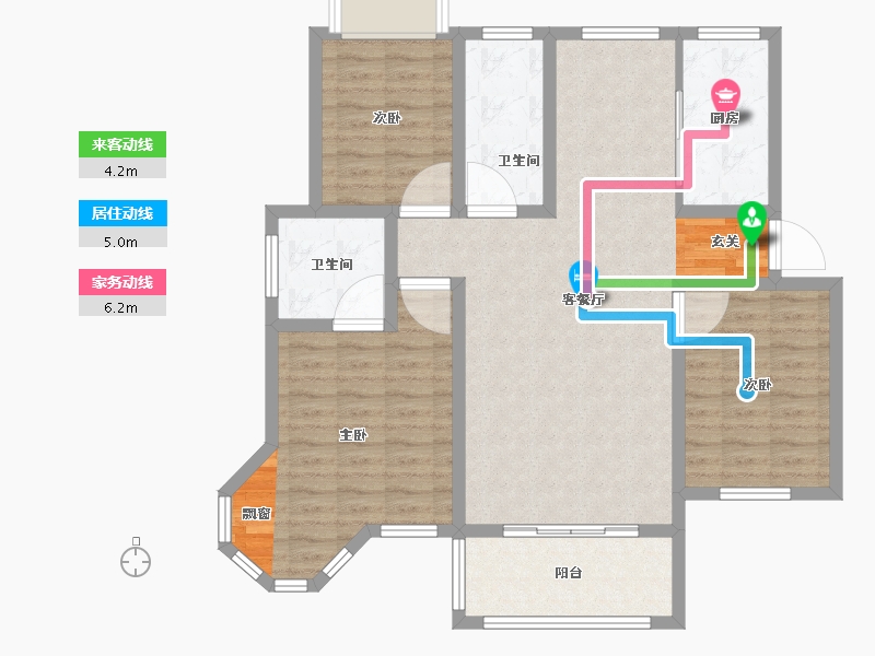 江苏省-宿迁市-金茂府-99.00-户型库-动静线