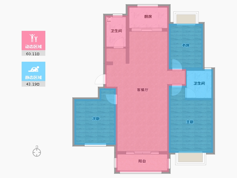 山西省-运城市-盛世花园-92.12-户型库-动静分区