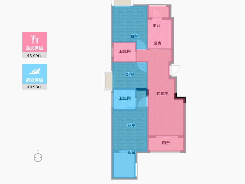 湖北省-武汉市-融科花满庭-88.01-户型库-动静分区