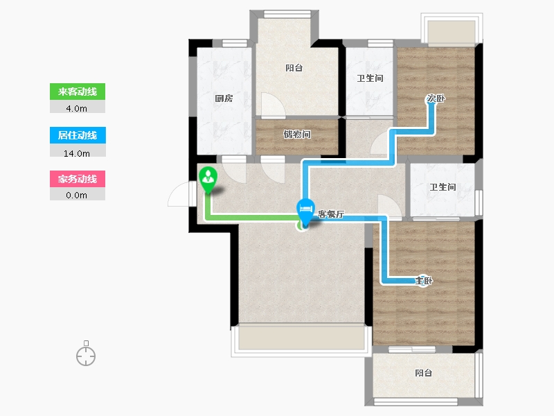 江苏省-常州市-锦绣天地-78.61-户型库-动静线