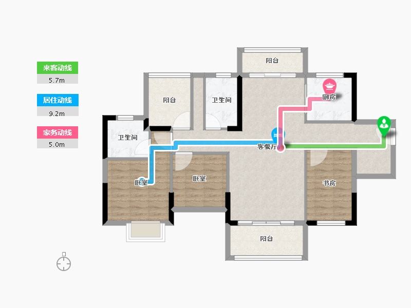 广东省-惠州市-美丽洲-96.78-户型库-动静线