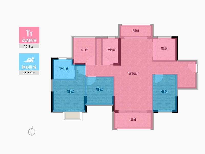 广东省-惠州市-美丽洲-96.78-户型库-动静分区