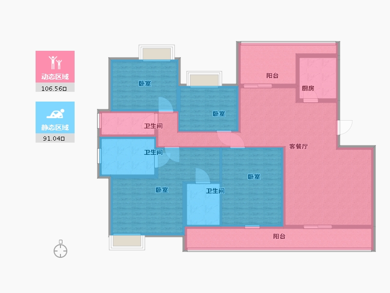 广东省-河源市-东江湾-177.56-户型库-动静分区