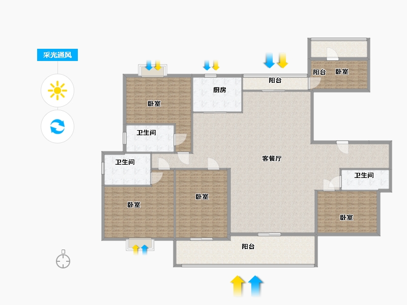 广东省-河源市-东江湾-319.09-户型库-采光通风