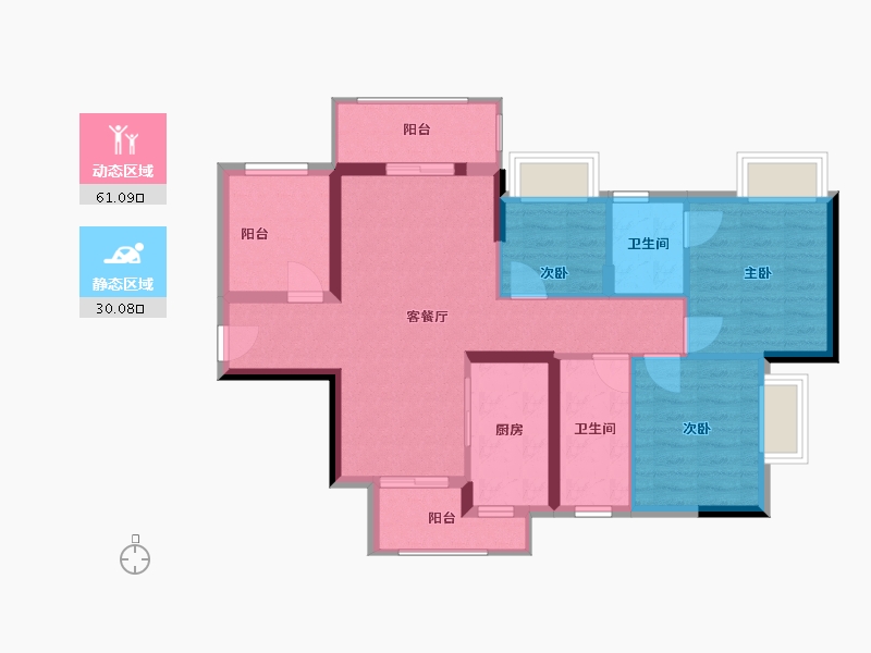 广东省-肇庆市-西城星荟-81.09-户型库-动静分区